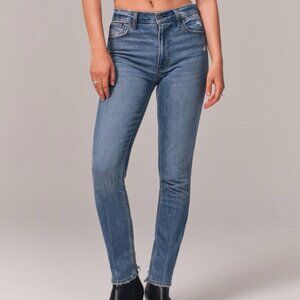 Abercrombie & Fitch The Skinny High Rise Size 23 R Medium Wash